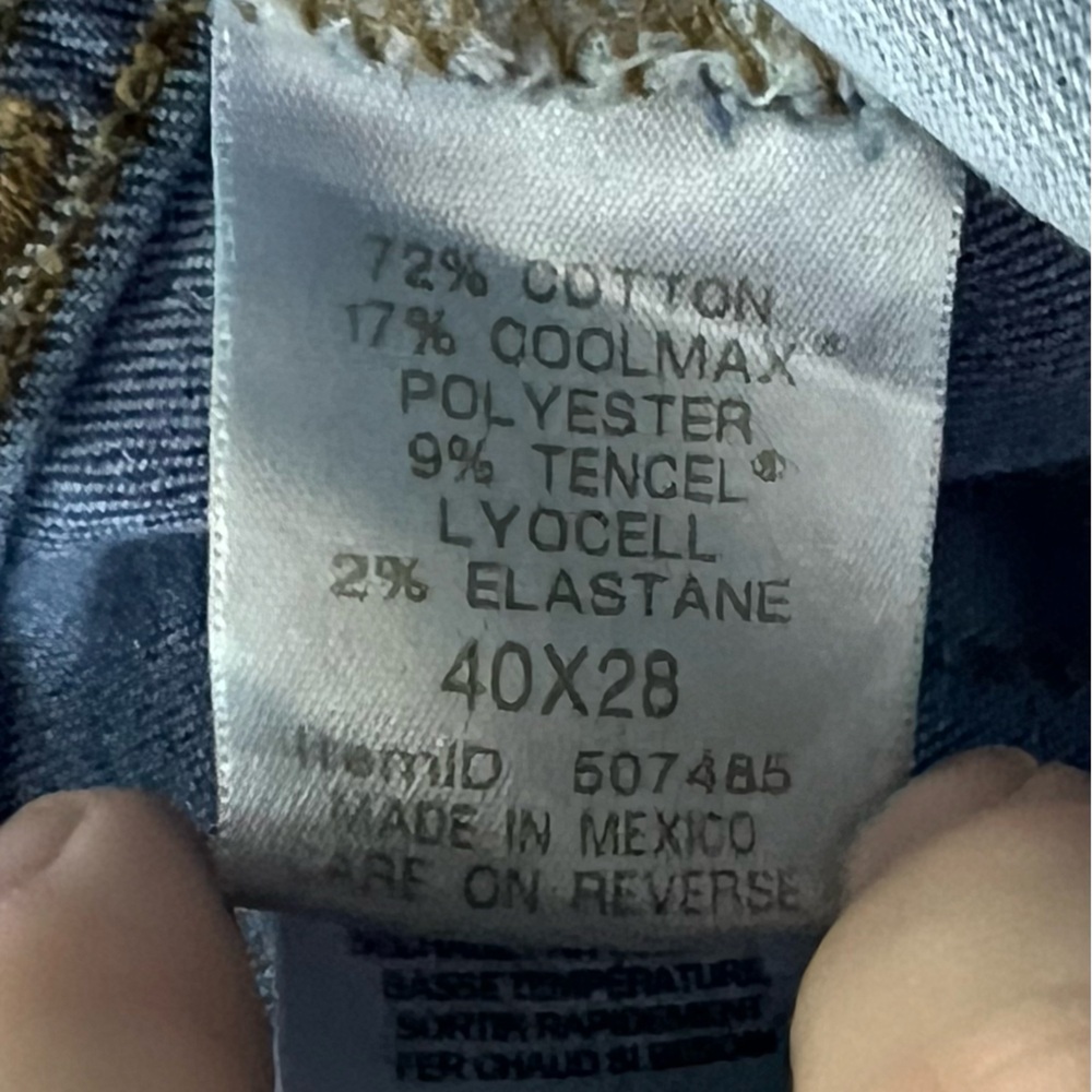 TWO LL Bean Jeans Mens 40x28 Blue BeanFlex Standard Fit Straight Leg Medium Wash - Picture 7 of 15